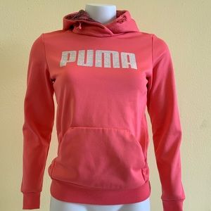 Puma hooded sweatshirt, coral color